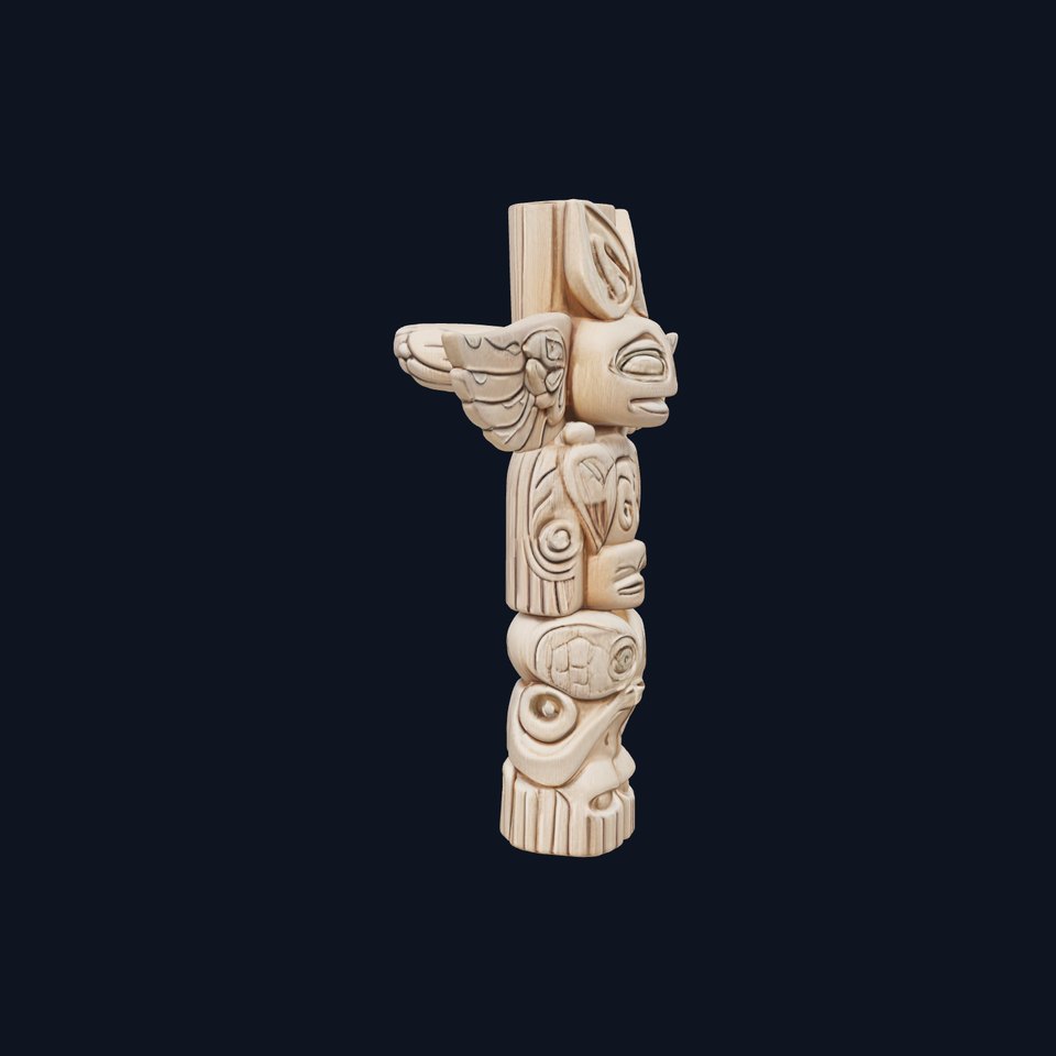 Wooden Totem Pole Model Pack